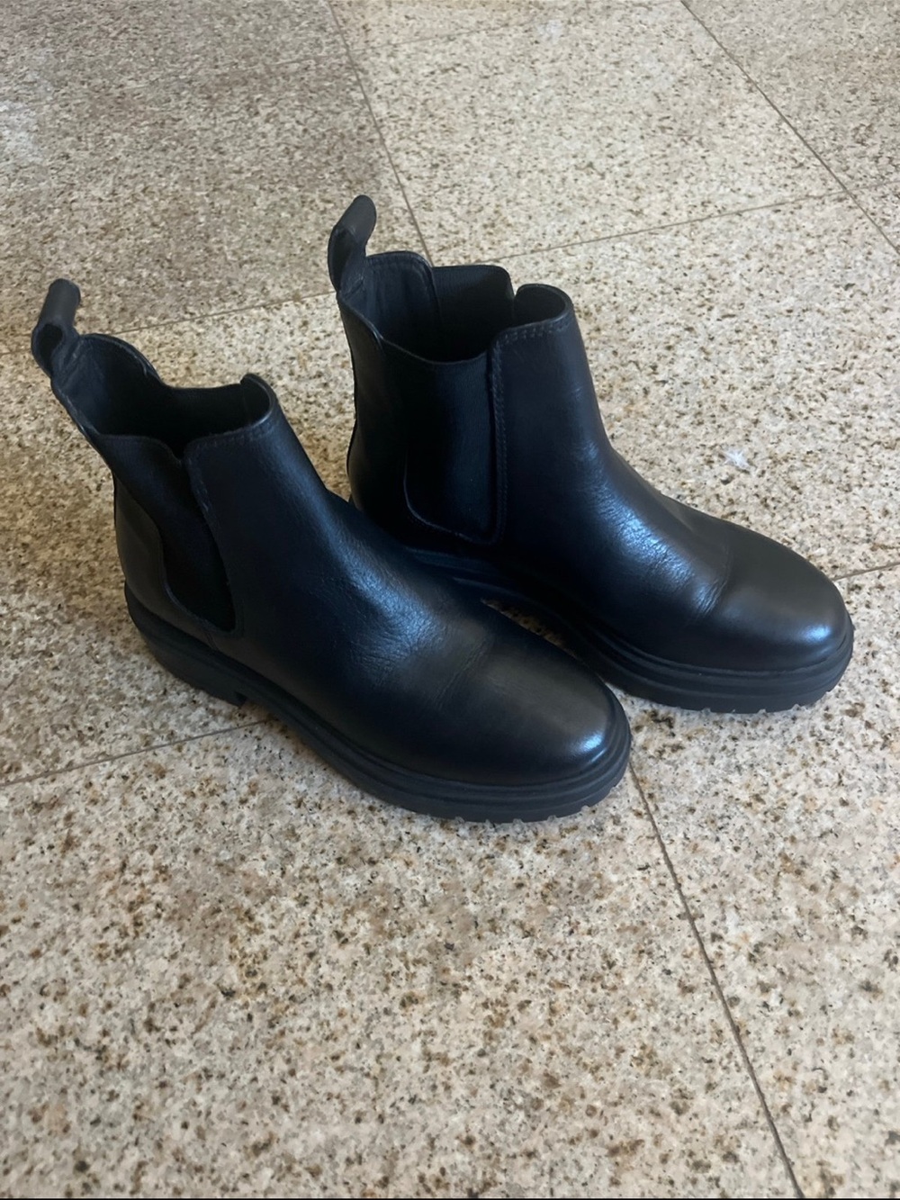 Steve Madden Black Chelsea Ankle Boots
